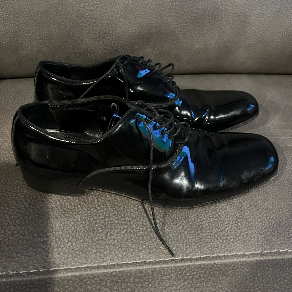 Ermenegildo Zegna Patent Leather Dress Shoe Size 7 - Picture 3 of 6